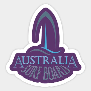 Australia surf board Sticker